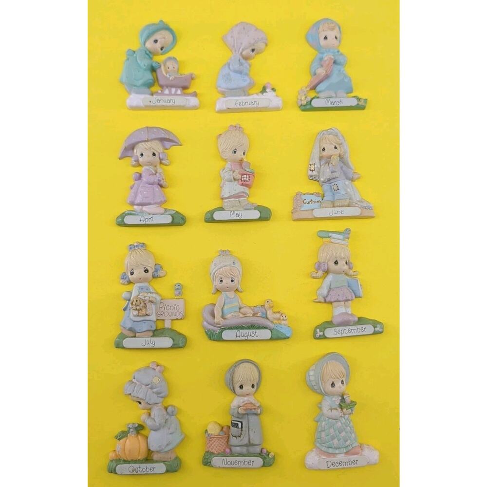 1990 Precious Moments 12 Months grounds refrigerator magnet Samuel J. Butcher